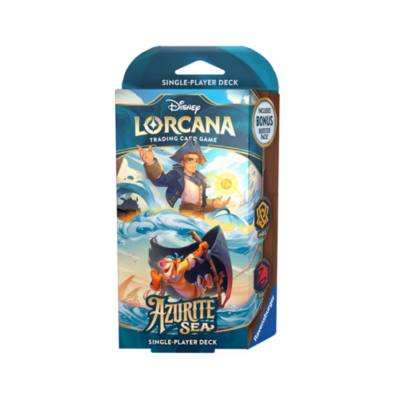 Disney Lorcana Trading Card Game by Ravensburger, Azurite Sea, Starter Deck, Amber and Ruby