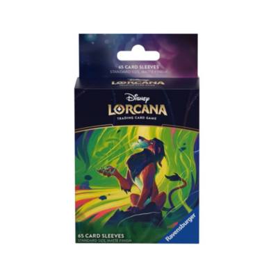 Disney Lorcana Trading Card Game by Ravensburger, Azurite Sea, Card Sleeves, Scar