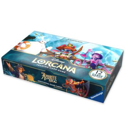 Disney Lorcana Trading Card Game by Ravensburger, Azurite Sea, Booster Box