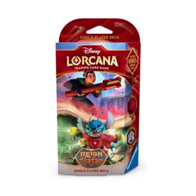 Disney Lorcana Trading Card Game by Ravensburger, Reign of Jafar, Starter Deck, Mulan and Stitch 