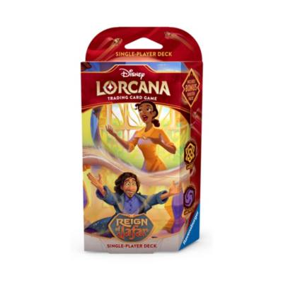 Disney Lorcana Trading Card Game by Ravensburger, Reign of Jafar, Starter Deck, Tiana and Bruno 