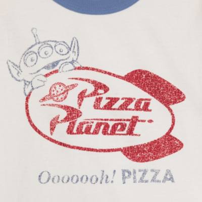 Pizza Planet Alien Logo Ringer T-Shirt for Adults, Toy Story