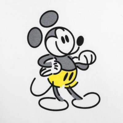 White Mickey Mouse Genuine Mousewear T-Shirt for Women
