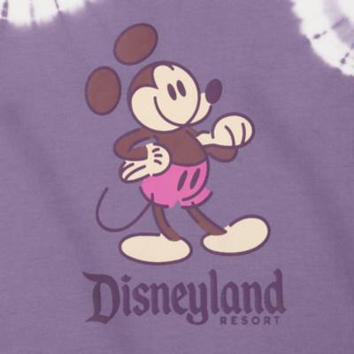 Purple Mickey Mouse Genuine Mousewear Tie-Dye T-Shirt for Women, Disneyland