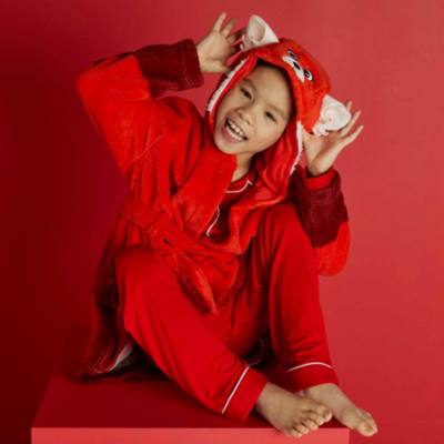 Mei Lee Red Panda Dressing Gown for Kids, Turning Red