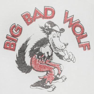 Big Bad Wolf Vintage T-Shirt for Adults, Three Little Pigs
