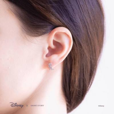 Disney Earrings Cinderella Jaq and Gus, Silver