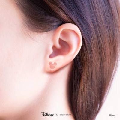 Disney Earrings Mickey Ears, Rose Gold