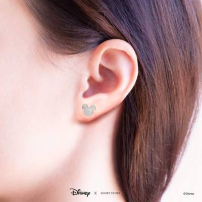 Disney Earrings Mickey Ears, Silver