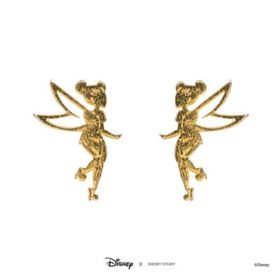 Disney Earrings Tinker Bell, Gold