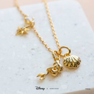 Disney Necklace Little Mermaid, Gold