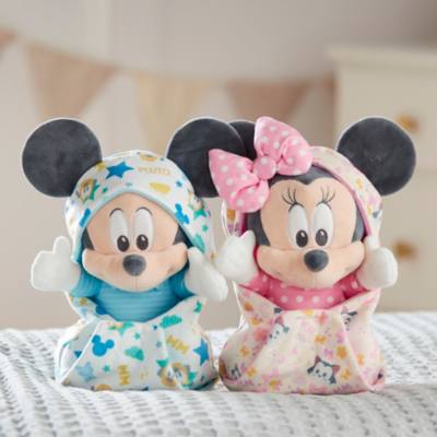 Mickey Mouse Small Plush in Swaddle, Disney Babies