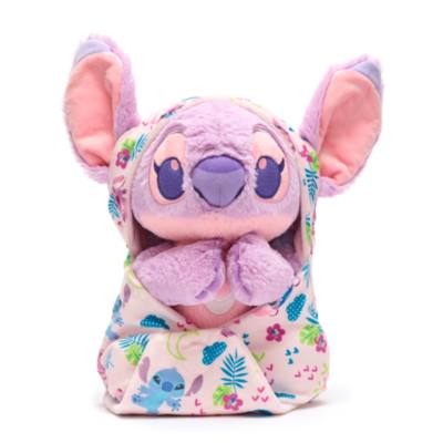 Angel Small Plush with Blanket Pouch, Lilo & Stitch, Disney Babies