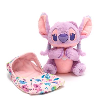 Angel Small Plush with Blanket Pouch, Lilo & Stitch, Disney Babies