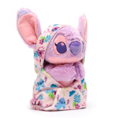 Angel Small Plush with Blanket Pouch, Lilo & Stitch, Disney Babies