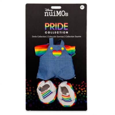 Disney nuiMOs Small Plush Rainbow T-Shirt with Overalls and Trainers