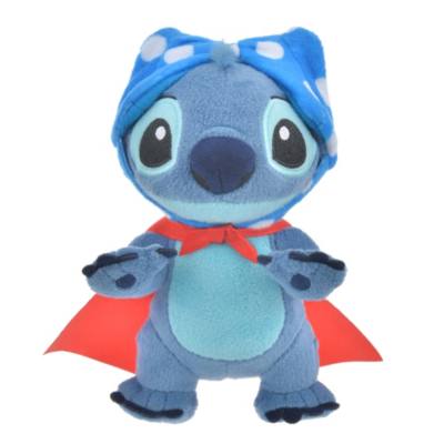 Stitch in Superhero Cape Plush Keychain, Ohana Life