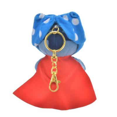 Stitch in Superhero Cape Plush Keychain, Ohana Life