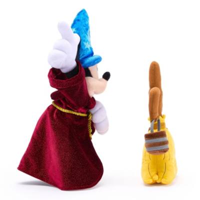 Sorcerer Mickey Mouse and Magic Broom Plush Set, Fantasia 85th Anniversary
