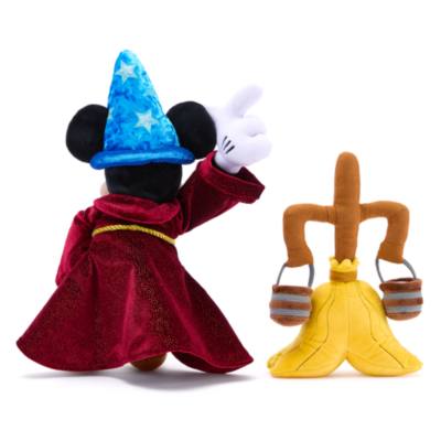 Sorcerer Mickey Mouse and Magic Broom Plush Set, Fantasia 85th Anniversary