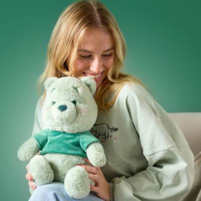 Winnie the Pooh Green Medium Plush