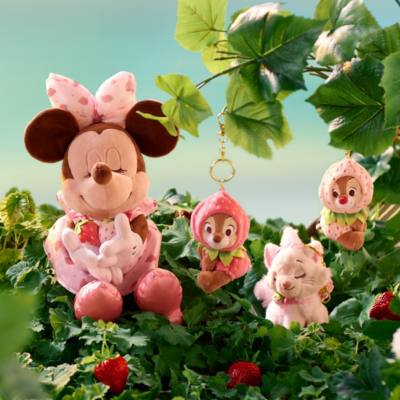 草莓米妮絨毛玩偶