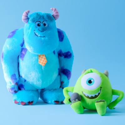 Sulley and Mike Wazowski Plush Set, Monsters, Inc., D23: The Ultimate Disney Fan Event