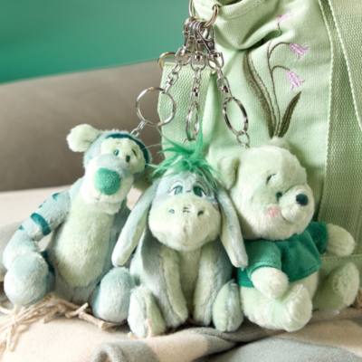 Eeyore Green Plush Keychain, Winnie the Pooh
