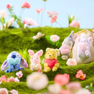 《小鹿斑比》愛心大腳毛公仔鎖匙扣