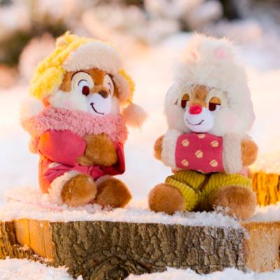 Chip Winter Plush Keychain, Chip 'n Dale