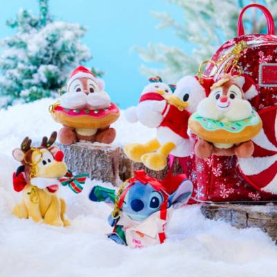 Donald Duck Plush Keychain, Disney Christmas