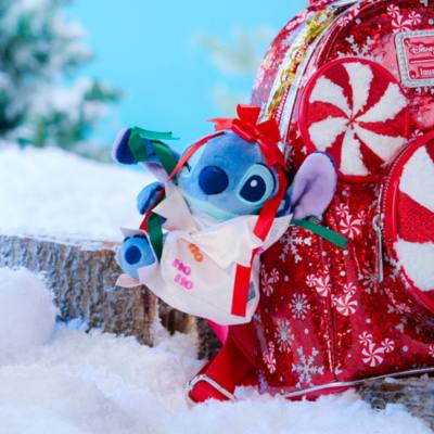 Stitch Holiday Present Keychain, Lilo & Stitch