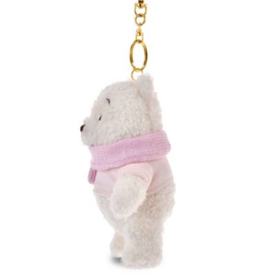 Winnie the Pooh Reversible Plush Keychain, White Pooh