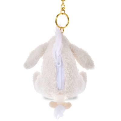 Eeyore Reversible Plush Keychain, White Pooh