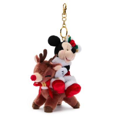 Minnie Mouse Plush Keychain, Disney Christmas