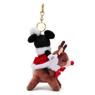 Minnie Mouse Plush Keychain, Disney Christmas