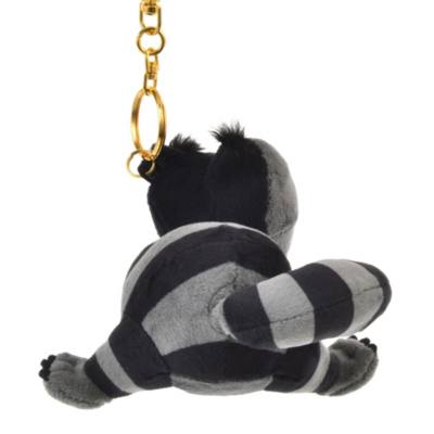 Cheshire Cat Black Plush Keychain, Alice in Wonderland