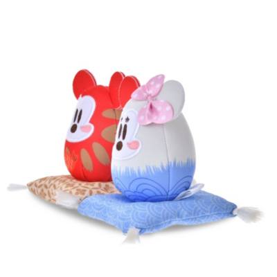 Mickey and Minnie Mouse Daruma Plush Set