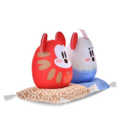 Mickey and Minnie Mouse Daruma Plush Set