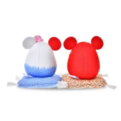 Mickey and Minnie Mouse Daruma Plush Set
