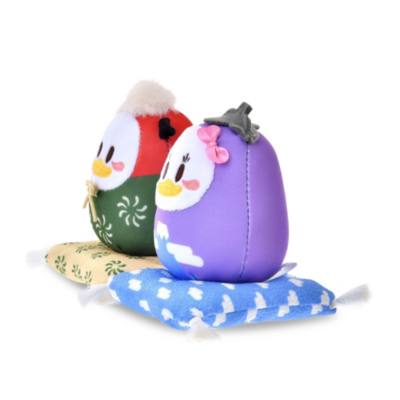 Donald and Daisy Duck Daruma Plush Set