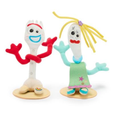 Forky and Karen Beverly Magnetic Shoulder Plush Set, Toy Story 5