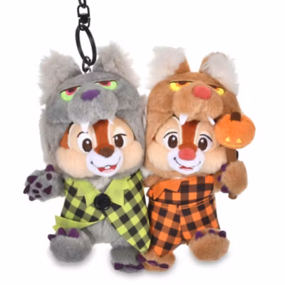 Chip 'n' Dale Halloween Plush Keychain