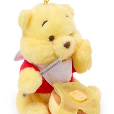 Winnie the Pooh & Pancakes Plush Keychain, Pooh Hunny Day