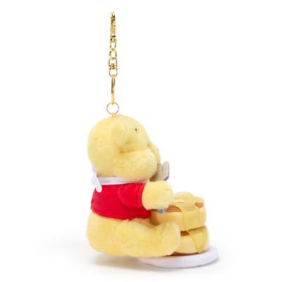 Winnie the Pooh & Pancakes Plush Keychain, Pooh Hunny Day