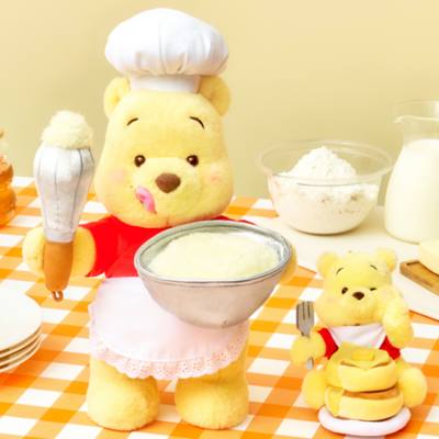Winnie the Pooh & Pancakes Plush Keychain, Pooh Hunny Day