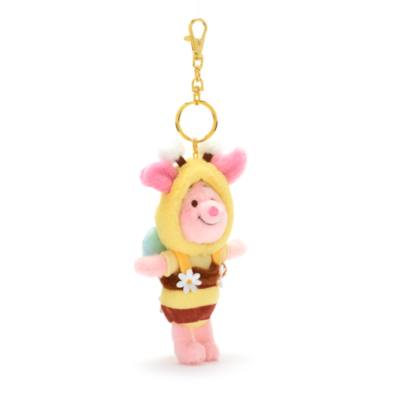 Piglet Plush Keychain, Honey Day