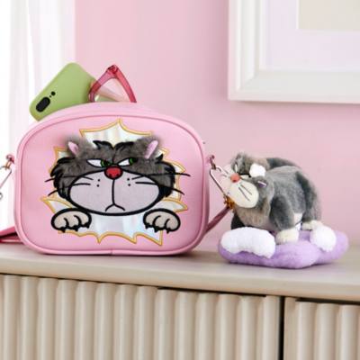 Lucifer Cat Day Plush Keychain, Cinderella