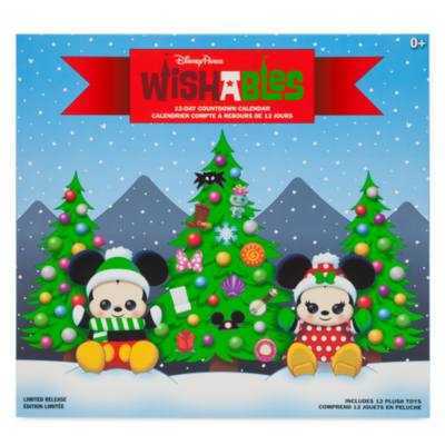 Disney Parks Wishables Plush Holiday Countdown Calendar