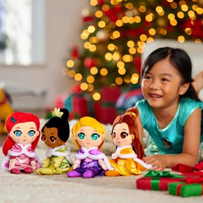 Disney Princess Holiday 4-Piece Plush Doll Set